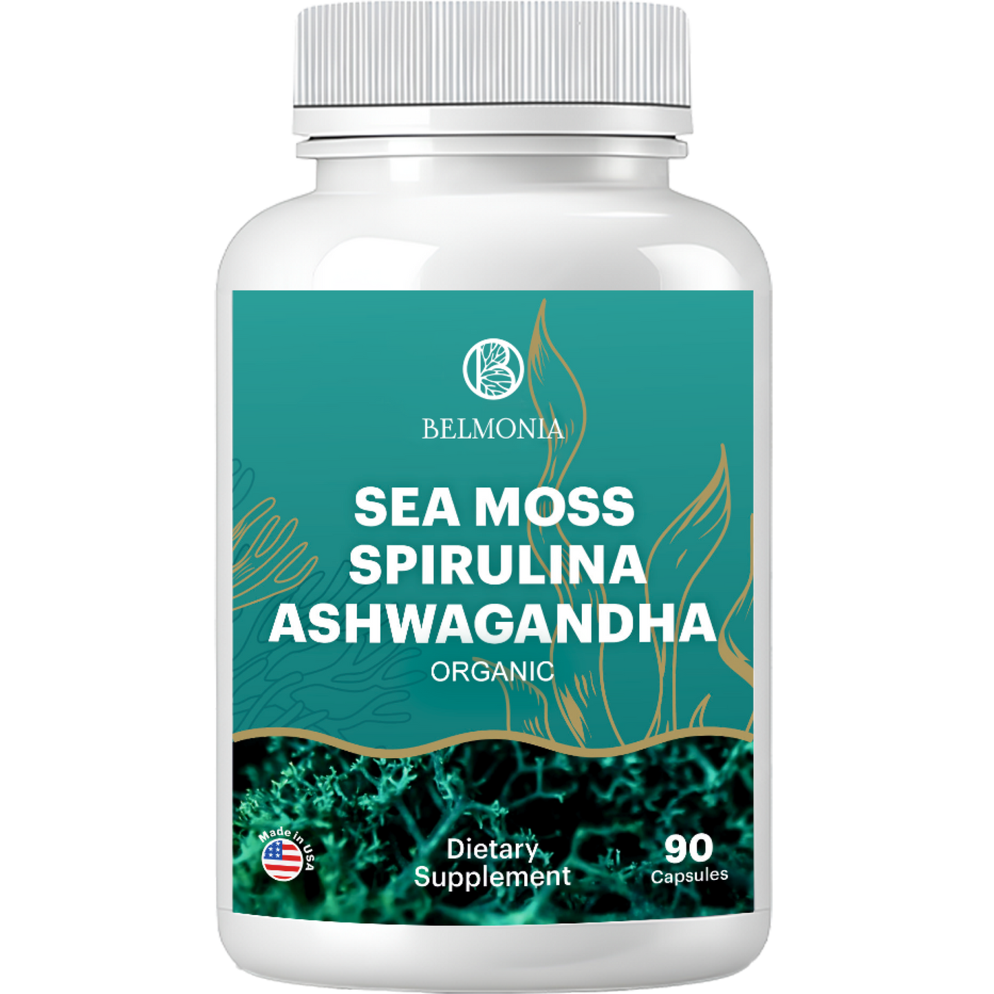 Sea Moss Spirulina Ashwagandha Capsules