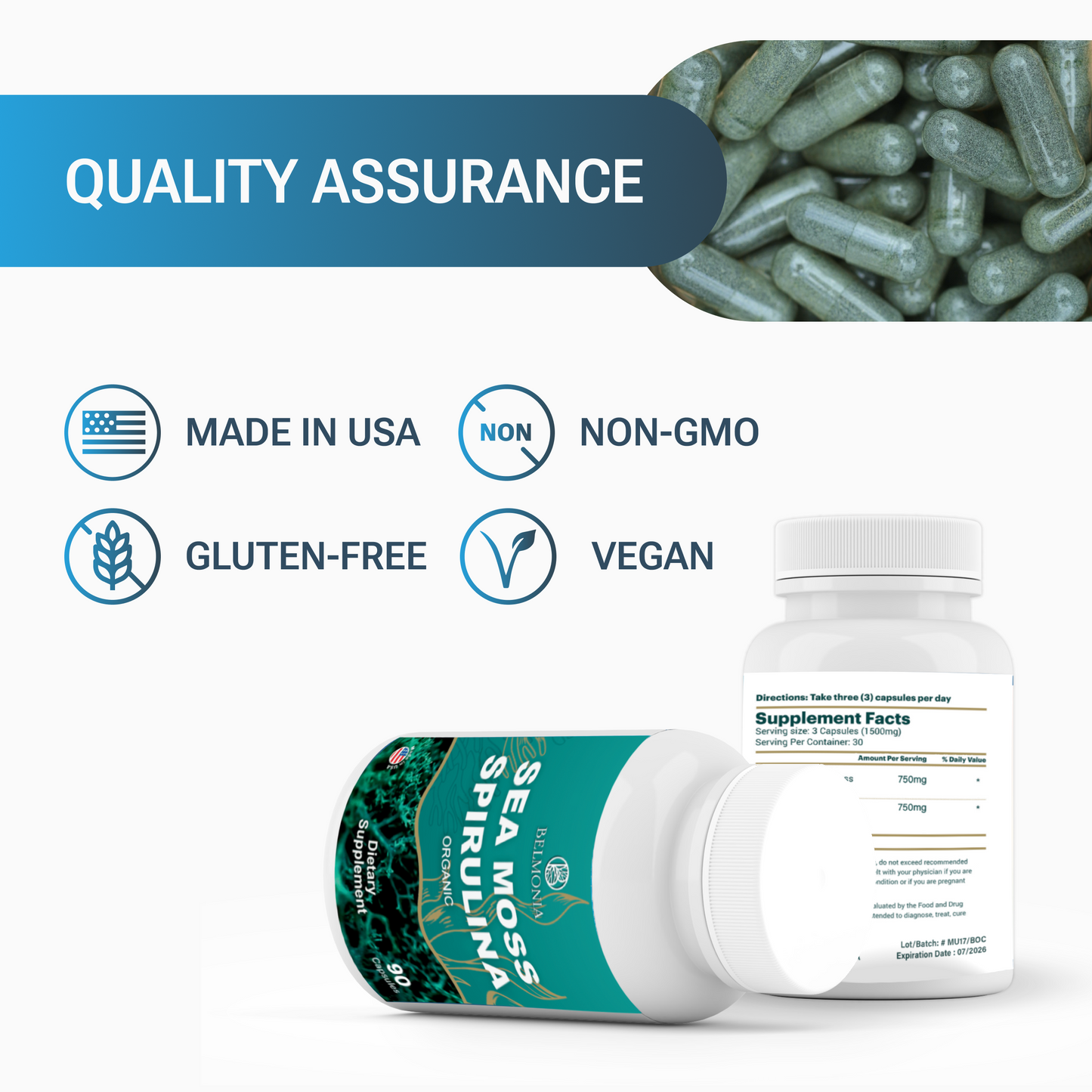 Sea Moss and Spirulina Capsules