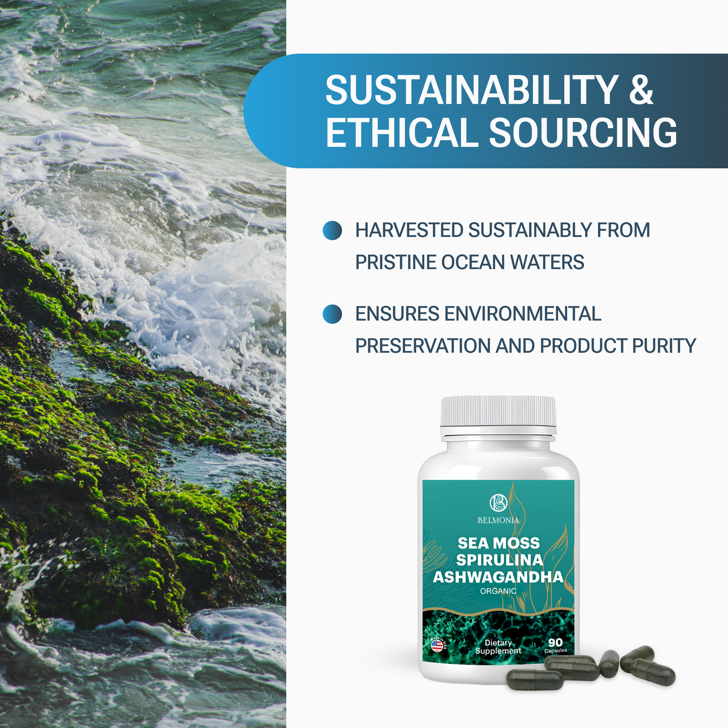 Sea Moss Spirulina Ashwagandha Capsules