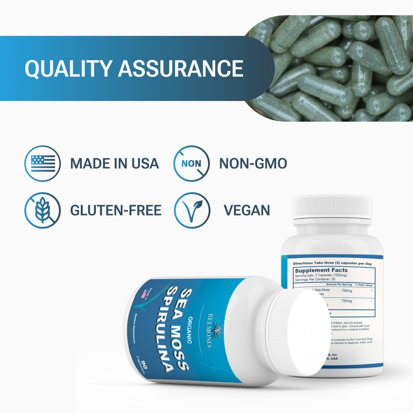 Sea Moss and Spirulina Capsules